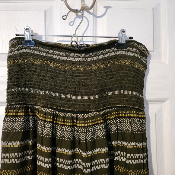 George Sleeveless Patterned Maxi Sundress 2x - Picture 4 of 5